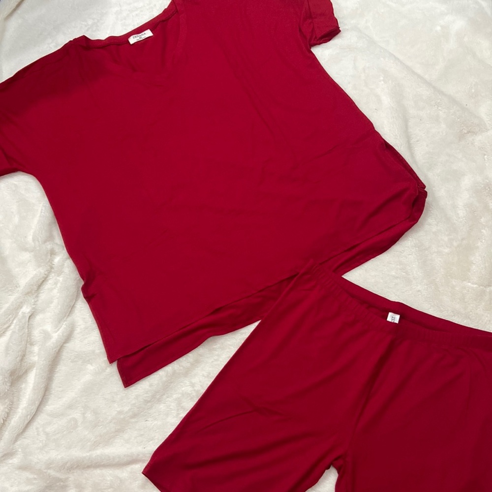 Casual Biker Short Set